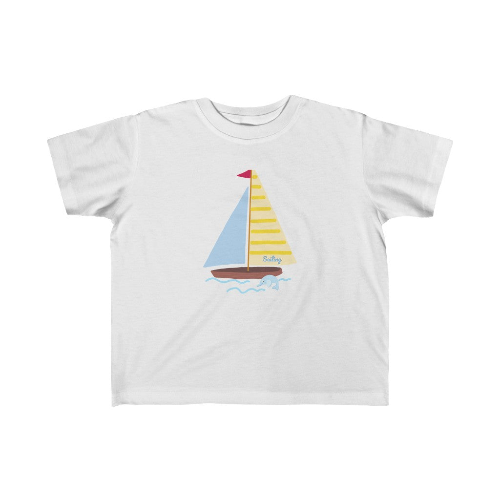 Sailing Boat - ToddlerBoy Fine Jersey Tee