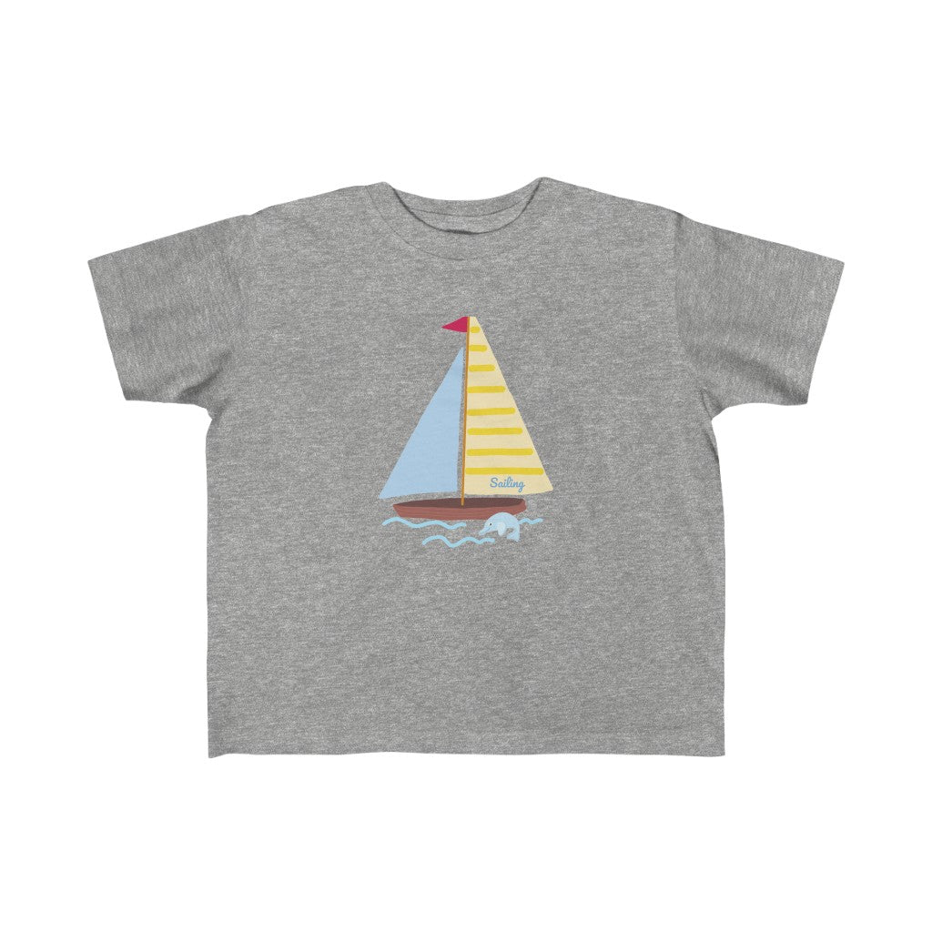 Sailing Boat - ToddlerBoy Fine Jersey Tee