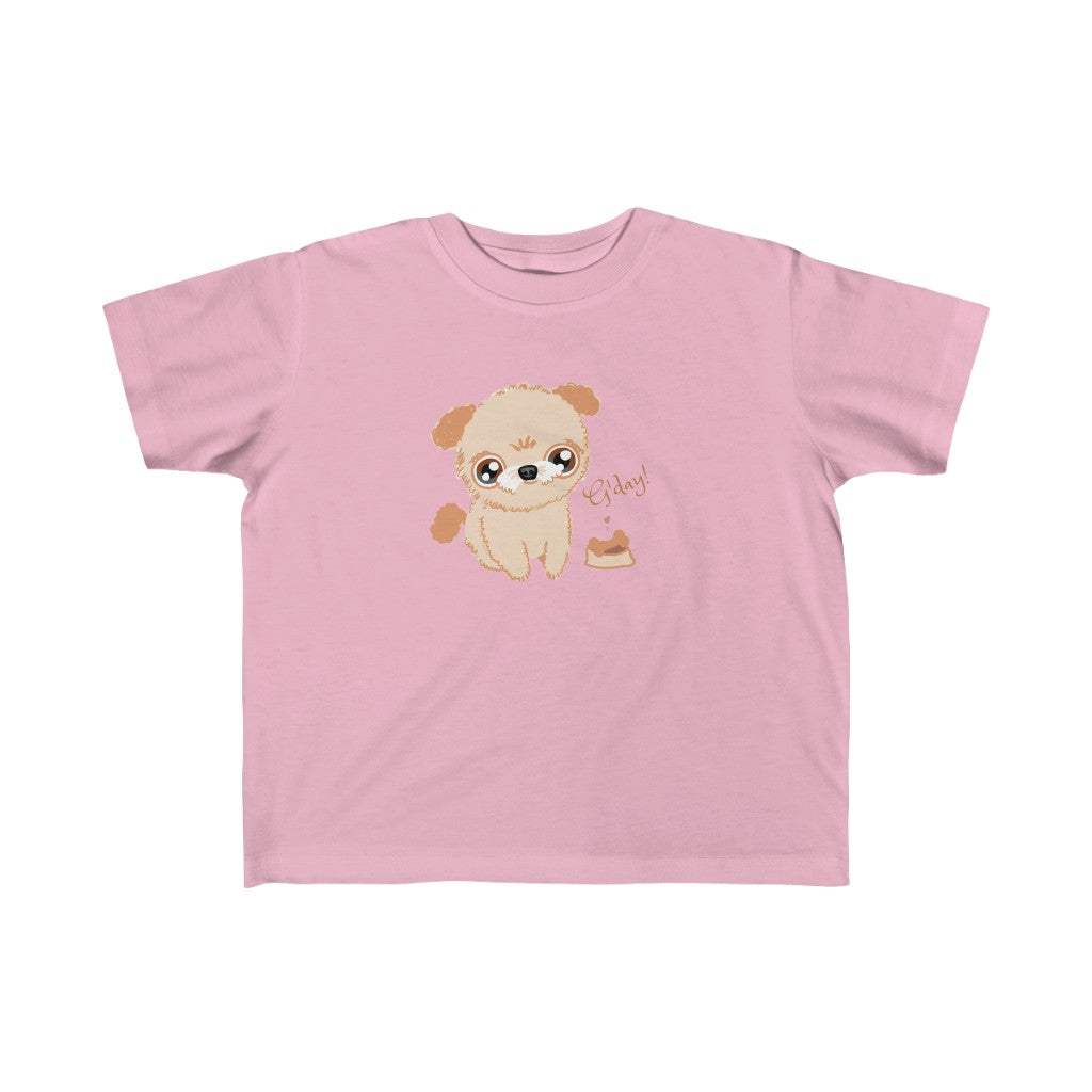 G'day Puppy - ToddlerGirl Fine Jersey Tee