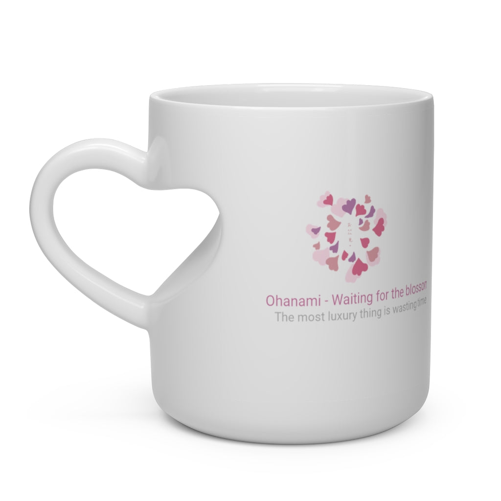 Ohanami(Waiting for blossoms) - Heart Shape Mug
