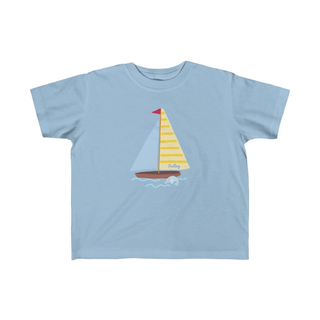 Sailing Boat - ToddlerBoy Fine Jersey Tee