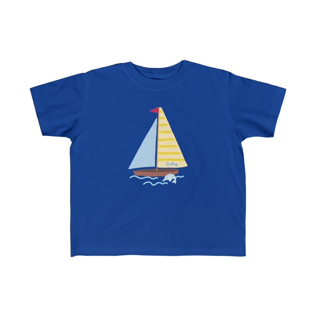 Sailing Boat - ToddlerBoy Fine Jersey Tee