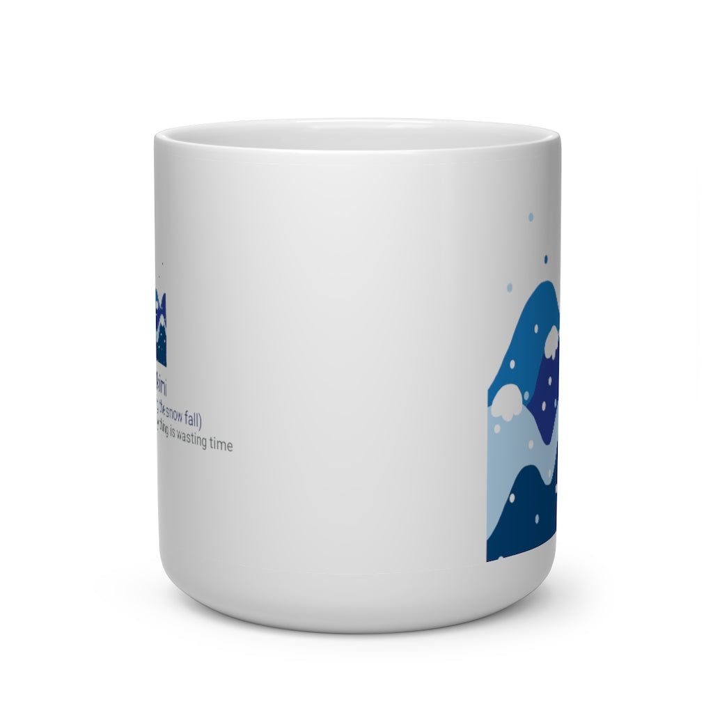 Yukimi(Watching the snowfall) - Heart Shape Mug