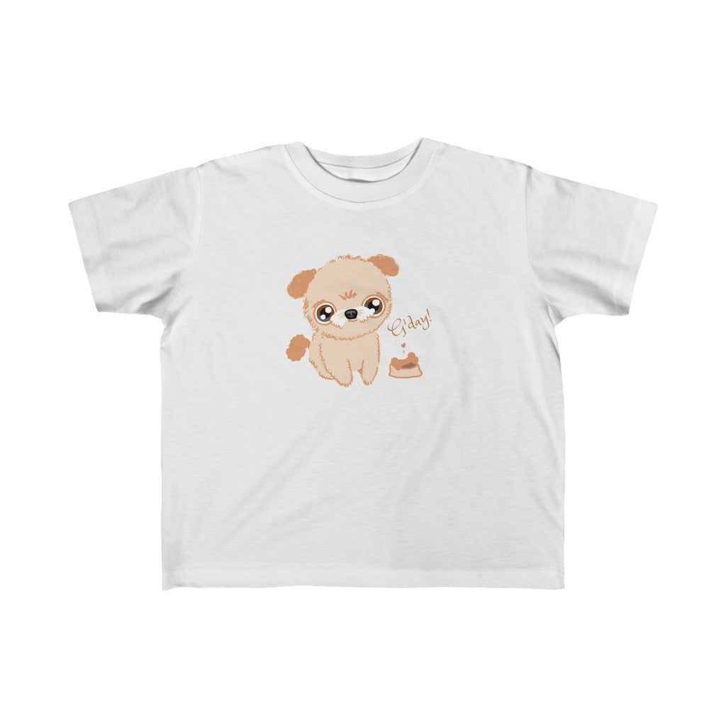 G'day Puppy - ToddlerGirl Fine Jersey Tee