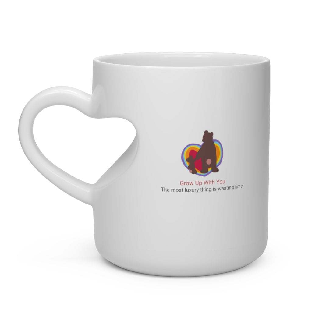 Grow Up With You - Heart Shape Mug
