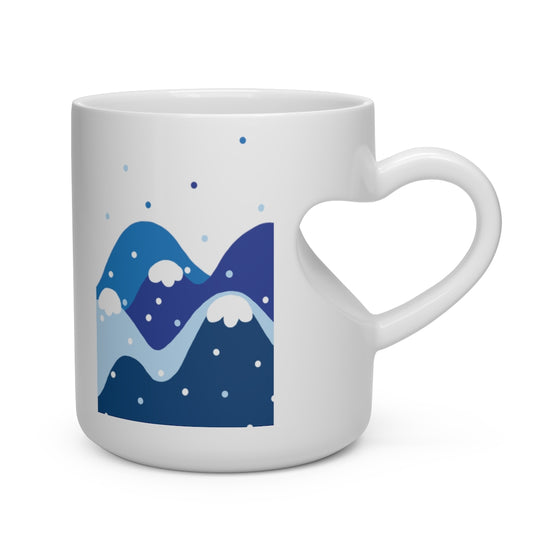Yukimi(Watching the snowfall) - Heart Shape Mug